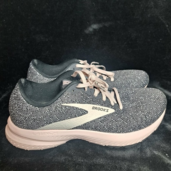 Brooks Shoes - Brooks Launch 7 Running Athletic Shoes Gray/Pink Women's Sz 8.5 US (1203221B062)